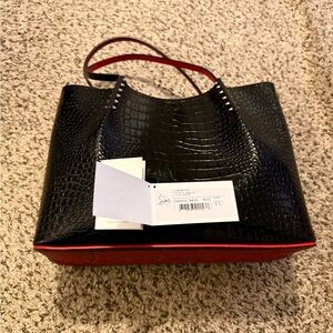 Christian Louboutin White Dust Bag with Red Logo